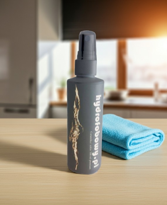 SiO2 Care Series - Eco nano impregnat hydrofobowy do płyt indukcyjnych, pryszniców, szkła, ceramiki i luster  100 ml premium